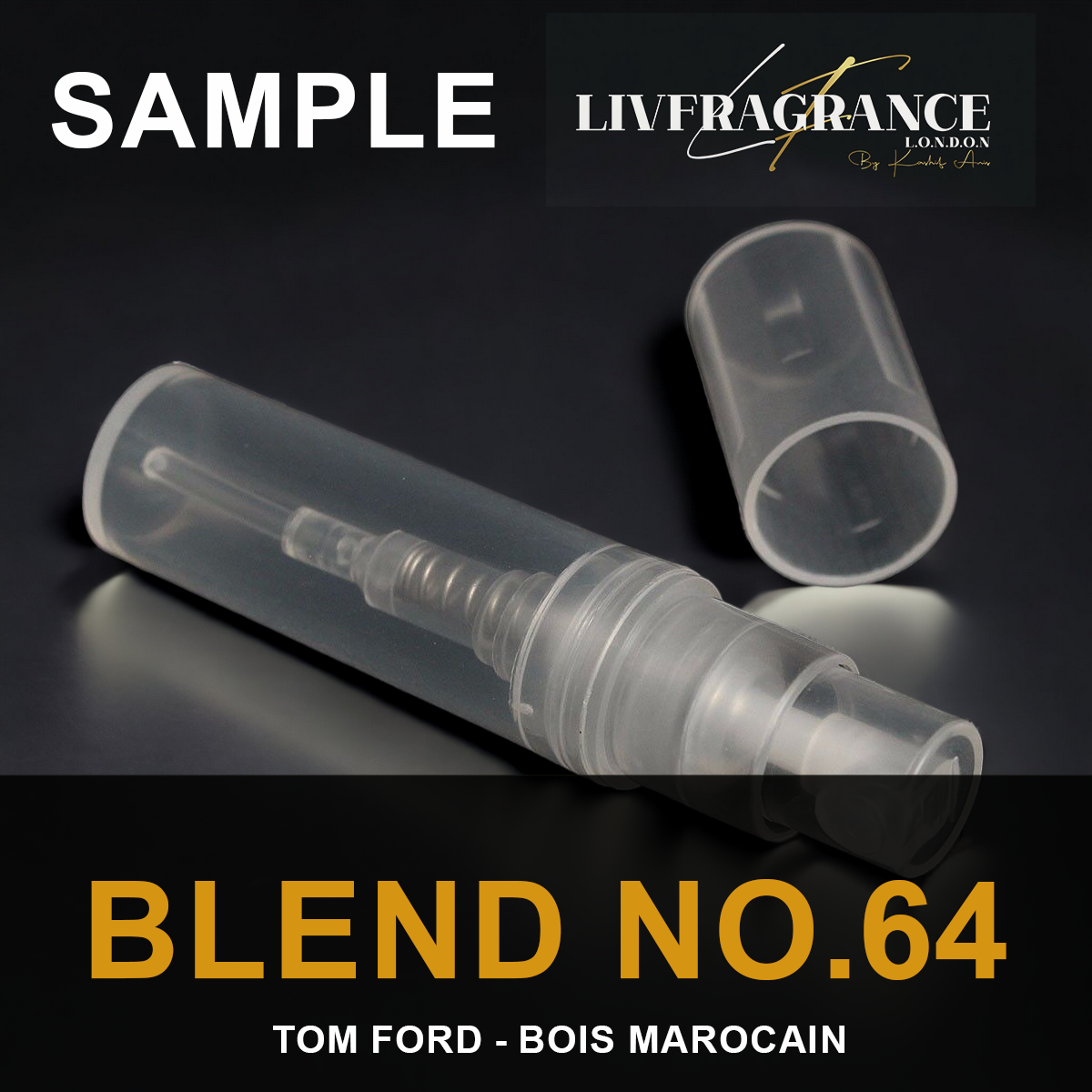 Livfragrance™ Blend No.64 - Morocco- Inspired By Tom Ford - Bois Marocain