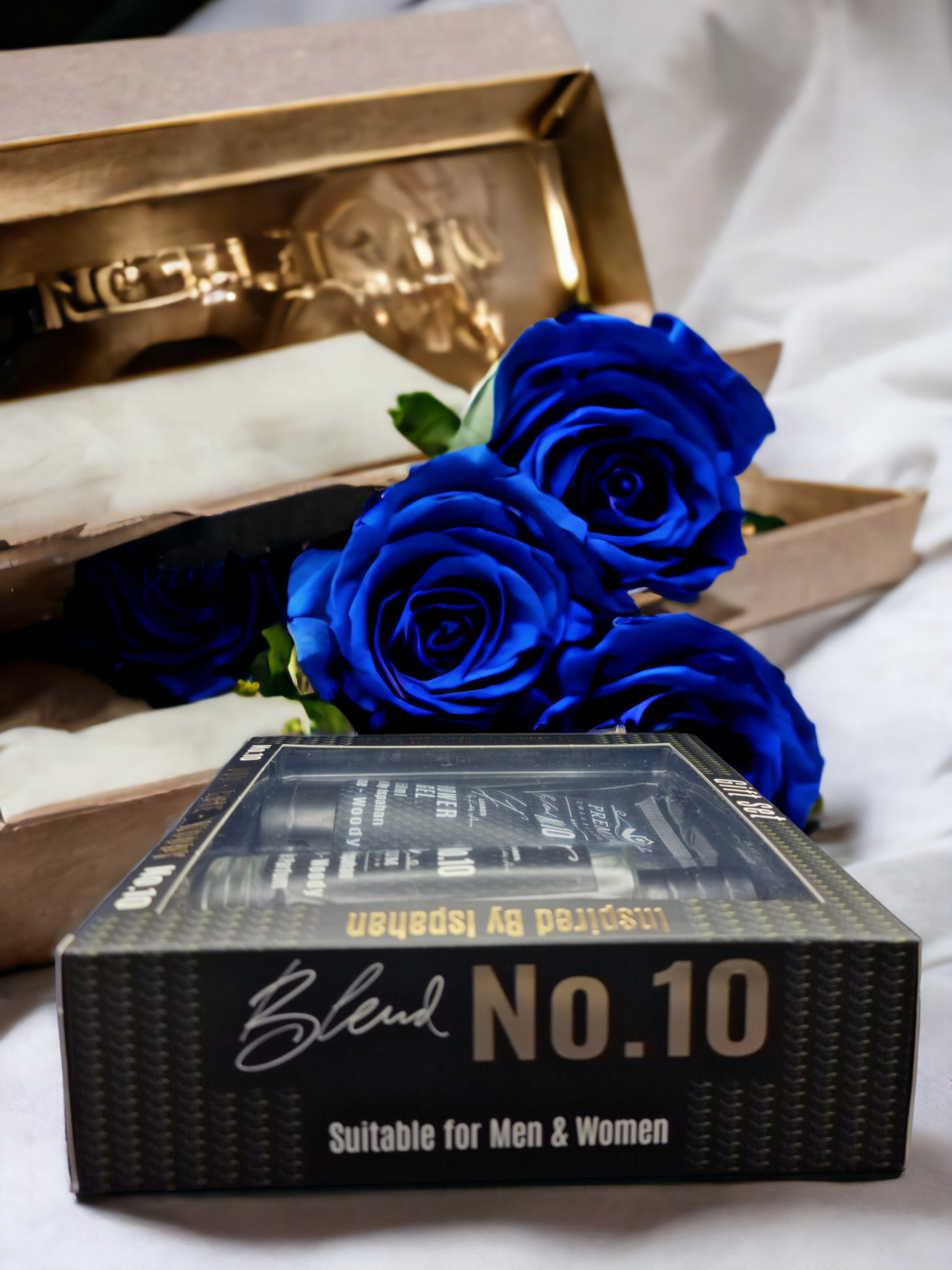Livfragrance® Blend No.10 2pc Gift Set Ispahan 100ml EDP & 150ml Blend No.10 Ispahan Edition Shower Gel Oud Rose Woody Unisex
